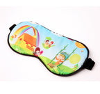 NMM Global 100% Natural Silk Sleep Eye Mask Kids, Cute Night Sleeping Mask with Adjustable Elastic Strap for Newborn (Baby Cute