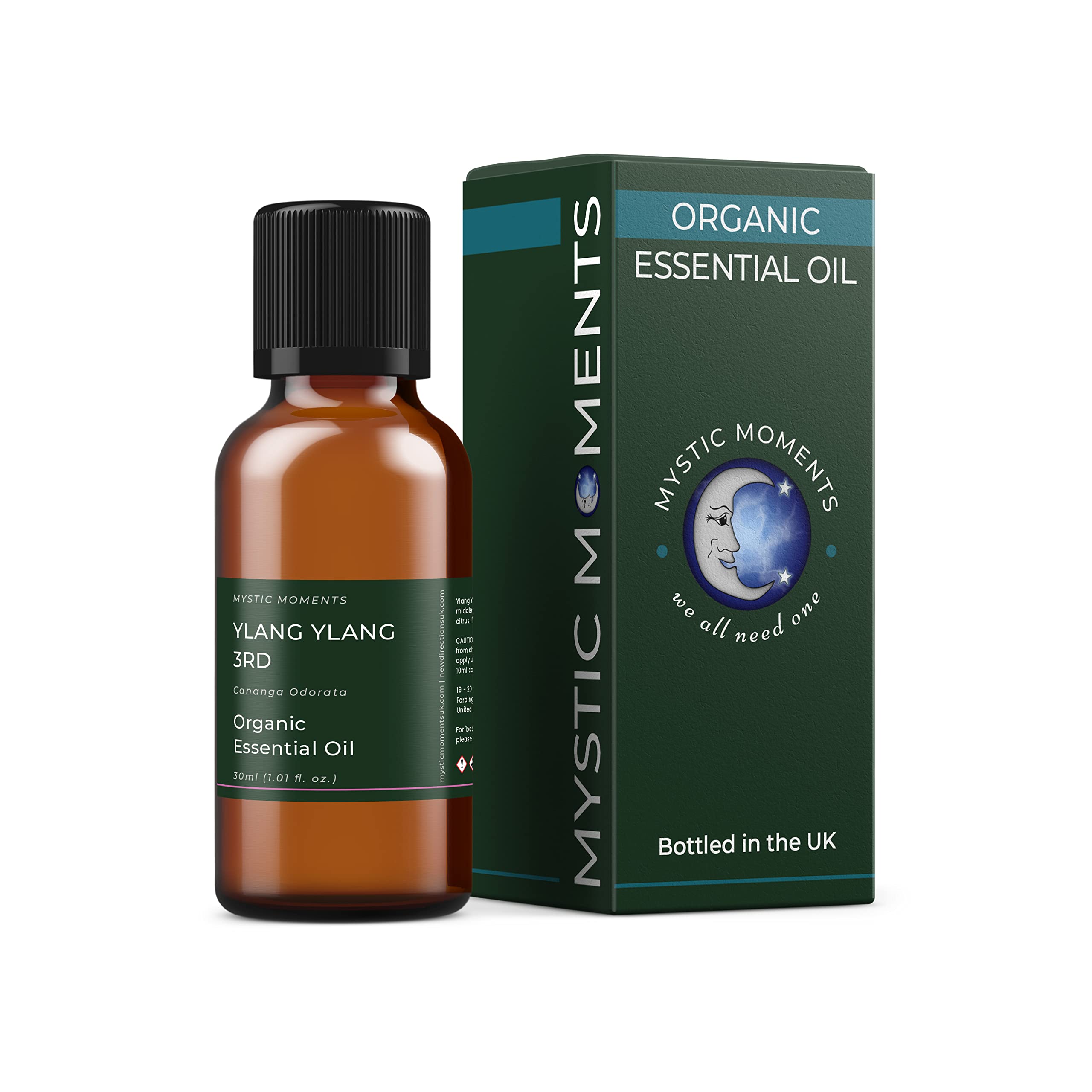 Mystic Moments | Ylang Ylang 3rd Organic Essential Oil - 30ml - 100% Pure