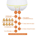 BZseed Aromatherapy Essential Oil Diffuser 550ml 12 Hours White Wood Grain Aroma Diffuser with Timer for Large Room, Home, Baby