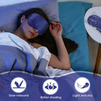 Tarpop 200 Pcs Eye Mask Sleeping Blindfold Eye Cover with Adjustable Strap for Games Party Team Building Travel Individually Wra