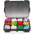 Fullicon Daily Travel Moisture Proof Pill Case with 12 Extra Large Compartment, Pill Organizer with 3 Secured Buckles, Large Sup
