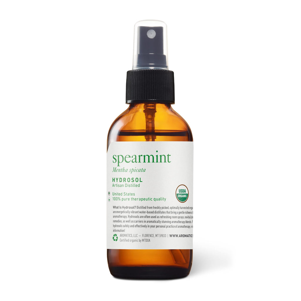 Aromatics International Spearmint Hydrosol 100ml | Refreshing Aromatic Spray for Everyday Use