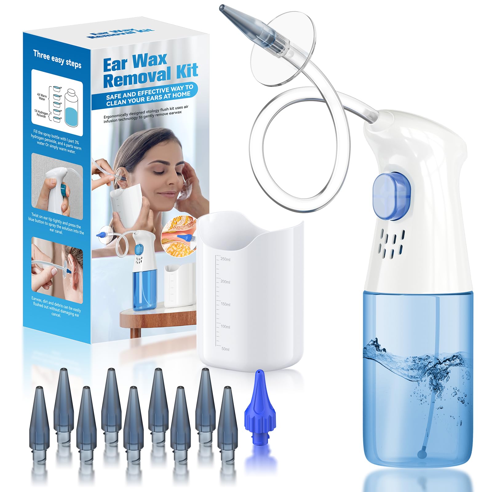 Ear Wax Removal, Ear Cleaner, Ear Wax Removal Kit, FSA Eligible Items Only List, Manual Ear Irrigation Flushing System, Safe and