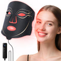 Morfone Red Light Therapy Mask for Fcae,4 Modes, Infrared Skin Care Device