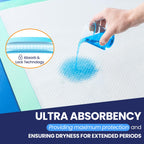AOZITA 100 Pack Disposable Underpads 30 x 36 Incontinence Chux Pads Ultra Absorbency Protective Bed Pads, Heavy Duty Leakproof A