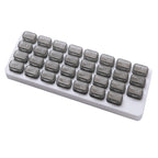UHZBTEC Monthly 31 compartments Pill Organizer Day Pill Organizer for Medicine Vitamin Holder Container (Grey)