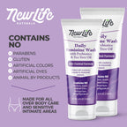 NewLife Naturals Daily Feminine Wash for pH Balance and Odor Control for Feminine Hygiene Intimate Wash for Women - With Prebiot