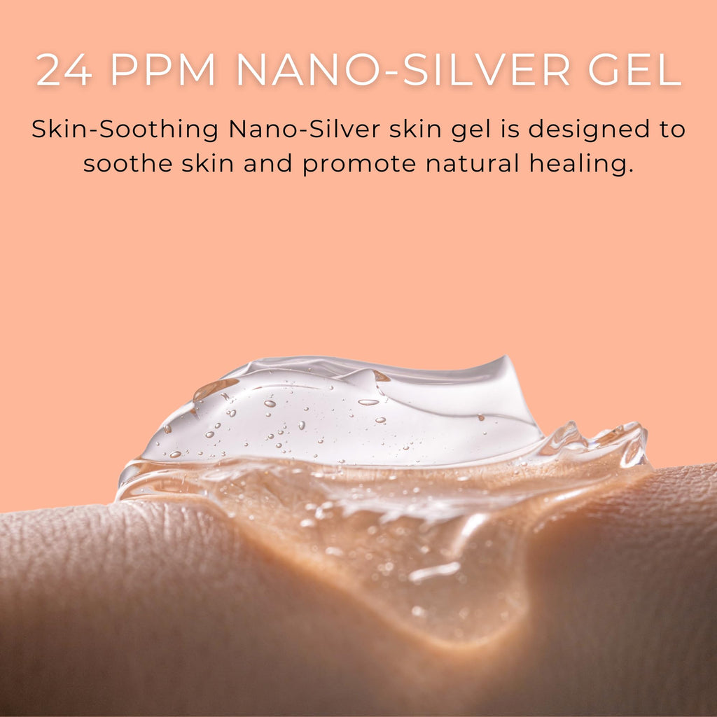 OPTIVIDA Colloidal Silver Gel For Wound Care, Natural Topical Skin Healing | Nano-Silver Topical Gel For Wounds, Burns, Rashes,