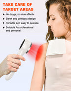 Holsn Red Light Therapy Infrared Light Tharepy, Red Light Device for Bodypain Relief, Joint, Muscle & Tissue 14 * 650nm + 3 * 80