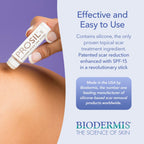 BIODERMIS SPF 15 Pro-SIL Silicone Scar Gel Stick - Scar Reduction Care for Surgical, Acne, Trauma Scars & Burns - Protects from