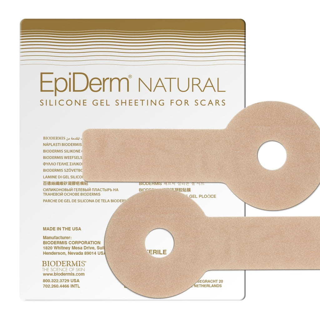 EpiDerm Areopexy Silicone Scar Sheets - Reusable, Washable & Customizable - Lollipop    Shape Ideal for Lejour Breast Augmentati