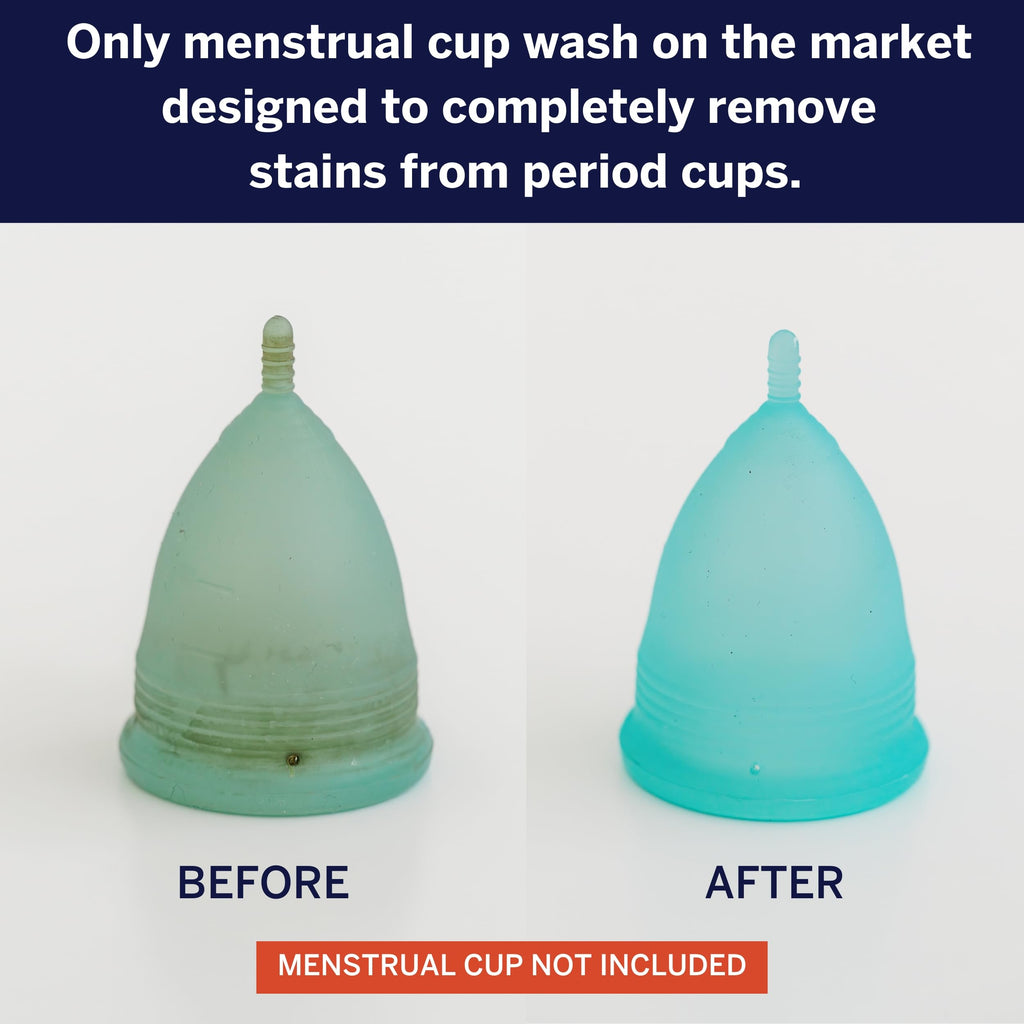 Pixie Cup Stain Remover for Wash Menstrual Cup - The Only Sterilizer Cleaner that Will Remove Stains On Your Reusable Menstrual