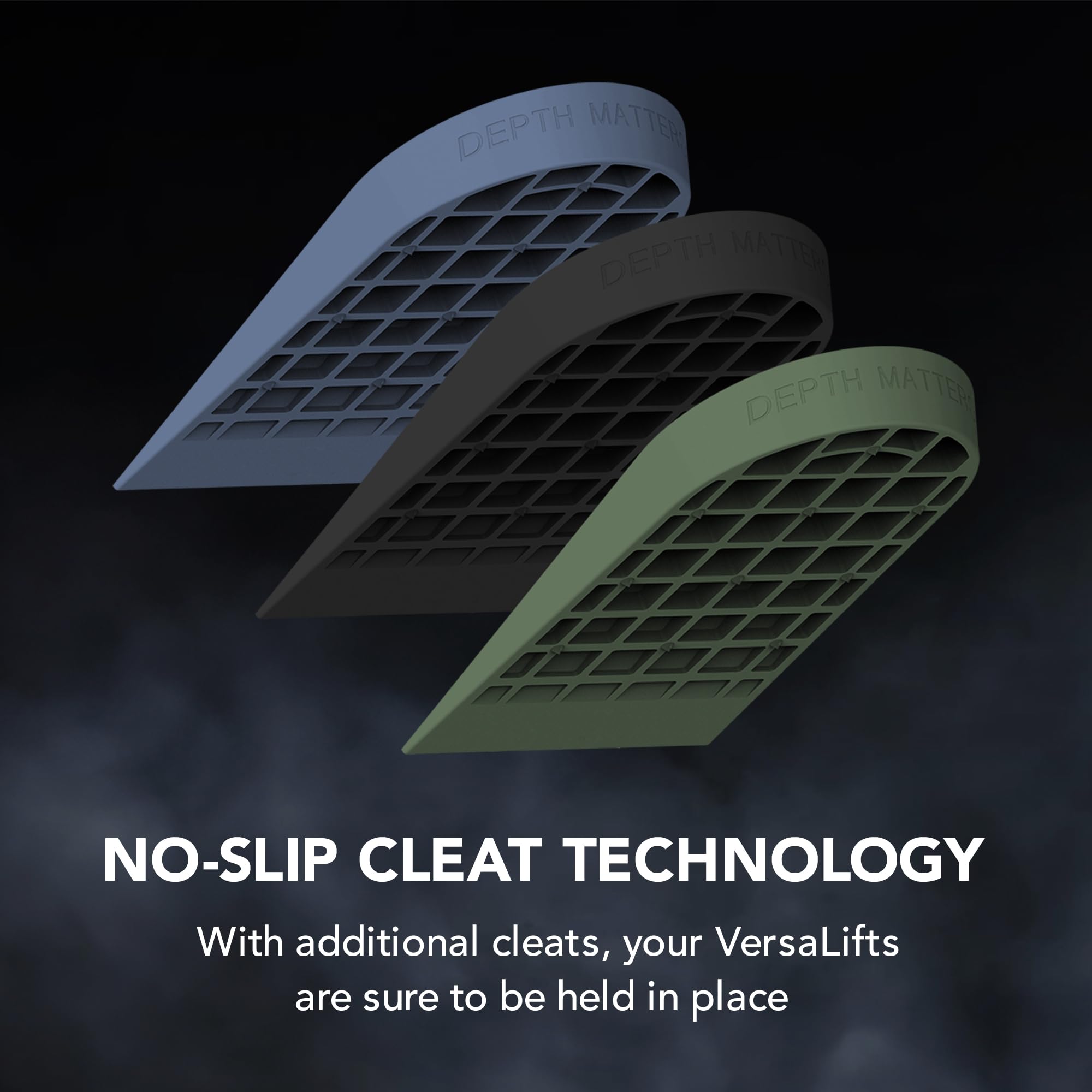 VersaLifts Hybrid Heel Lift Inserts (Pair) (Large) - Ideal for Cross Training, metcons, wods, Functional Fitness, HIIT, Squats,