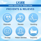 LYJEE Motion Sickness Bands Anti Nausea Wristband for Adult and Kids Morning Sickness Relief for Pregnant Women Acupressure Naus