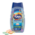 TUMS Smoothies Extra Strength Antacid Chewable Tablets for Heartburn Relief, Assorted Fruit - 140 Count