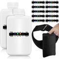 Remagr 14 Pcs Urine Show Complete Kit 2 Portable Empty Bottles 10 Adhesive Temperature Show Strip Hidden Leg Strap Urine Oxford 