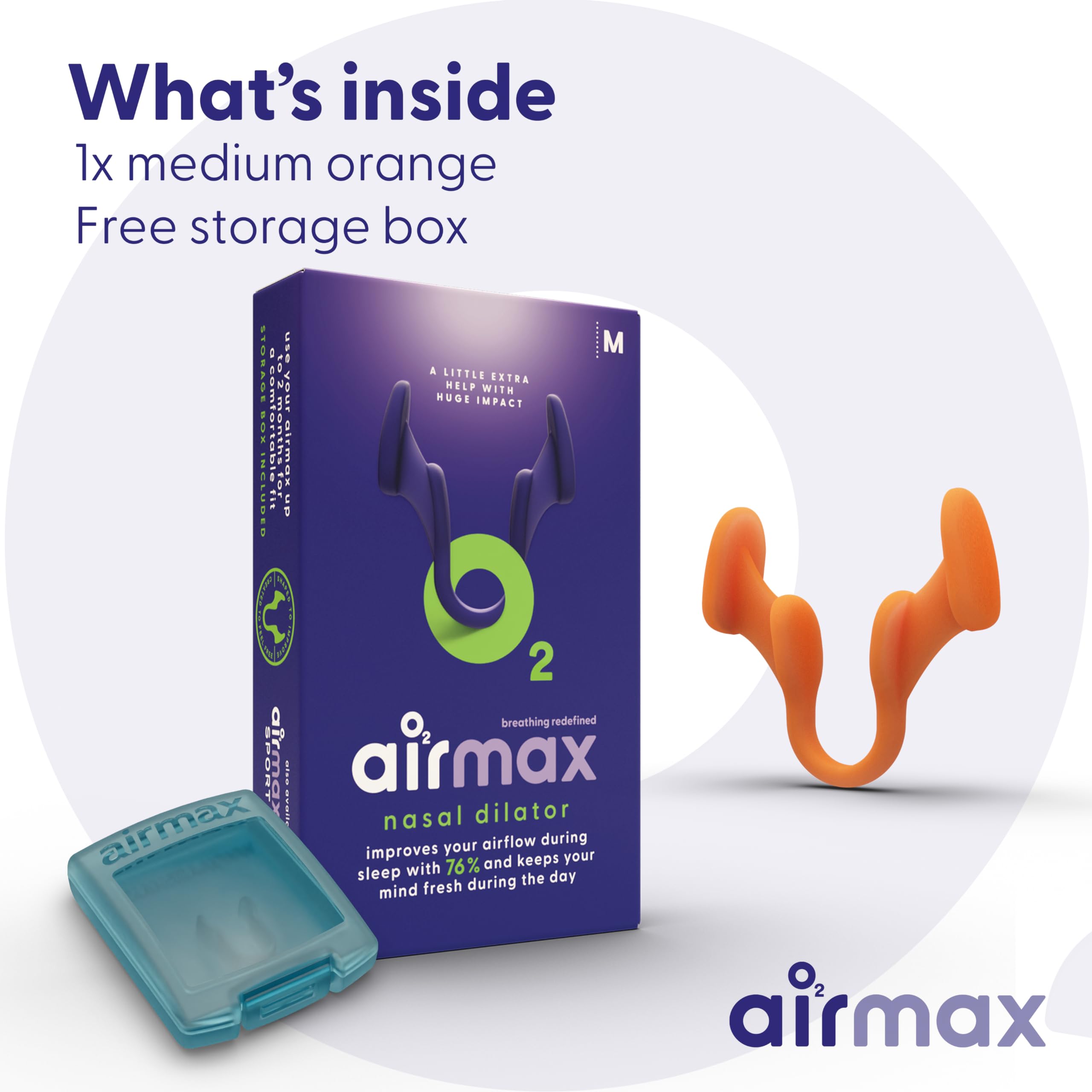 AIRMAX Nasal Dilator for Breathing - 76% More Airflow - Anti snoring Devices - Nostril Opener - Congestion Relief and snoring So