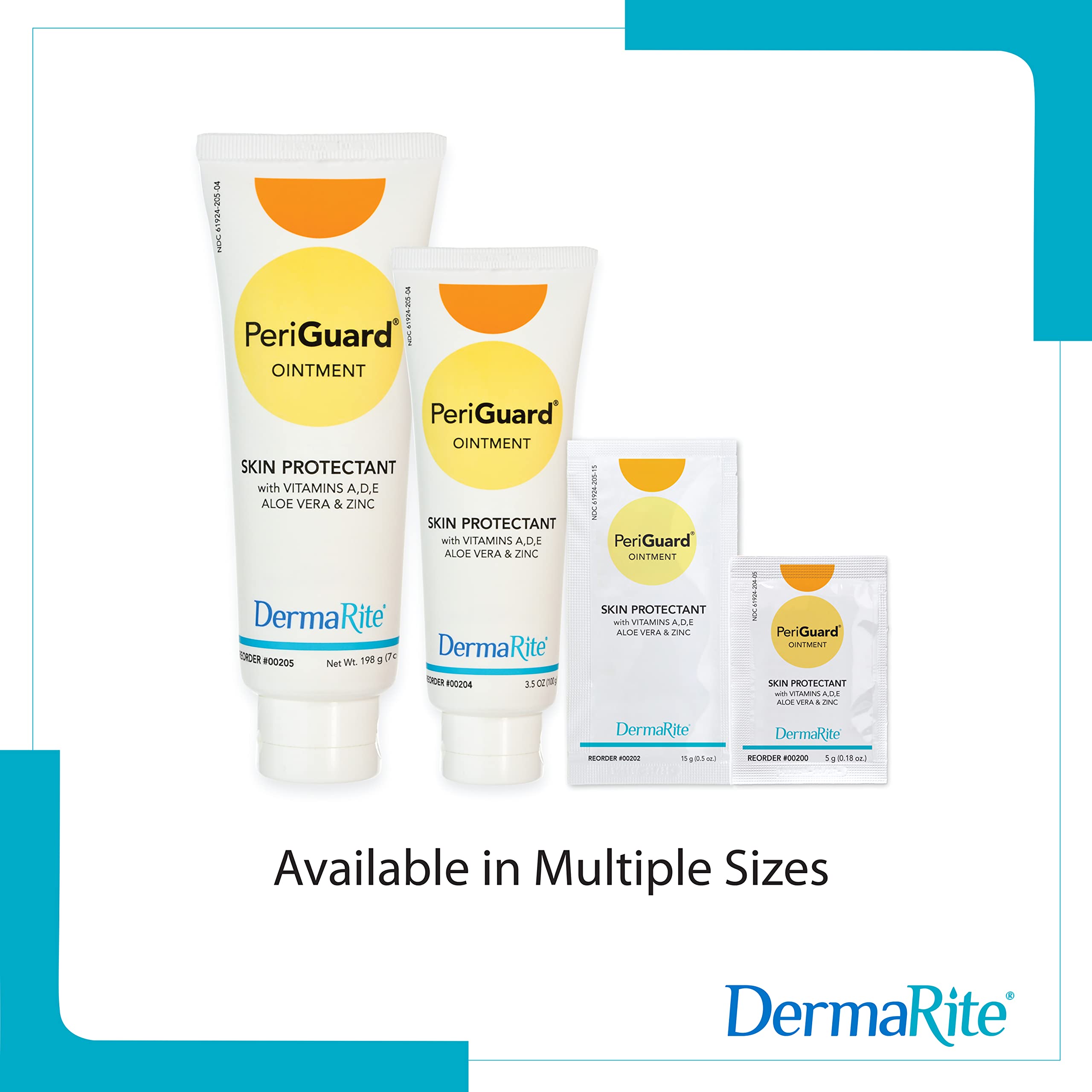 PeriGuard Skin Protectant Ointment - Vitamin A, D, E, Aloe Vera, Zinc, Petroleum Based Moisture Barrier - 3.5 oz Tube