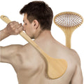 SIHASO Bamboo Oversize Curved Back Scratcher - Large 104 Wooden Points Provide Instant Itch Relief, Curved Handle & Air Cushion,