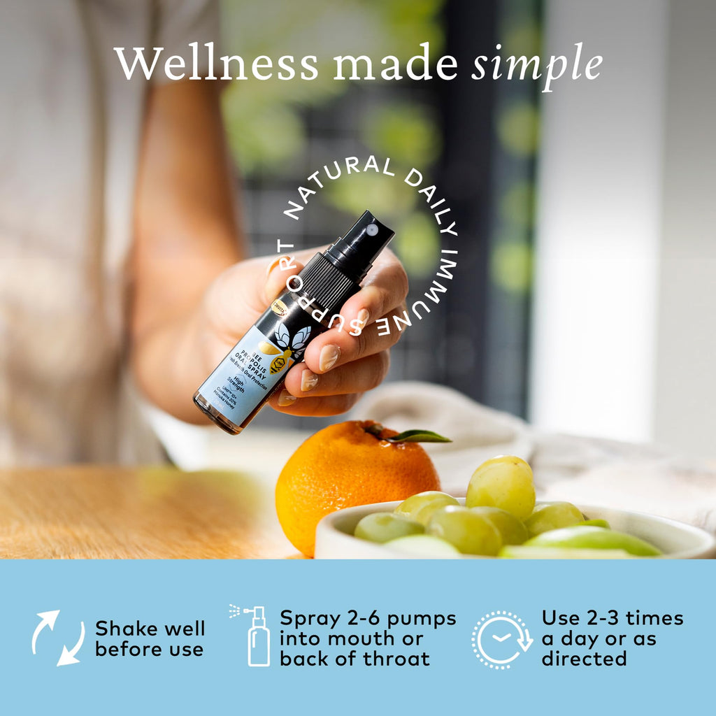 Comvita Bee Propolis Throat Spray - Natural Immune Support, Soothing Mint Flavor with New Zealand UMF 10+ Manuka Honey, Antioxid