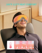 SKG Eye Massager with Heat & Music, Foldable Eye Mask for Migraine & Strain, 5 Massage Modes, Perfect Relaxation Birthday Gifts