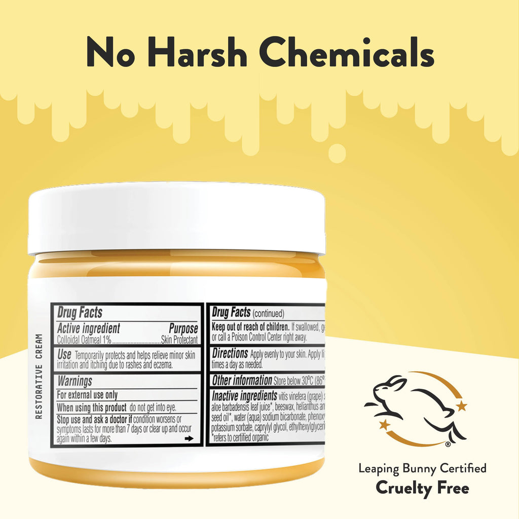 ECZEMA HONEY Nut-Free Original Skin-Soothing Cream - Honey Lotion For Dry & Sensitive Skin - Natural Eczema Cream for Adults & K