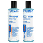 Dermasolve Medicated Psoriasis Body Wash - 2-Pack (8.0 oz each) - Proven to Provide Relief from Psoriasis, Eczema & Seborrheic D