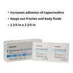 McKesson Skin Barrier Film, Sterile, No Sting Body Wipe, Individual Packet, 25 Wipes
