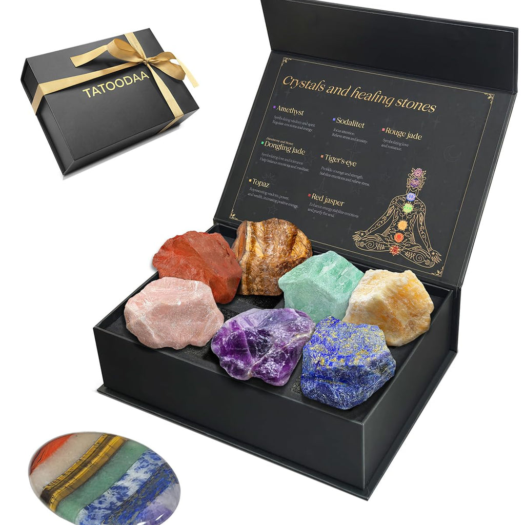 Chakras Crystals and Healing Stones Set with Worry Stones - 7 Chakra S ...