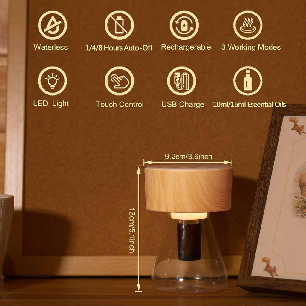 LOXIM Twilight Aromatherapy Diffuser with Sweet Dreamscape Essential Oil Blends, Atomizing Technology Diffuser with Essential Oi