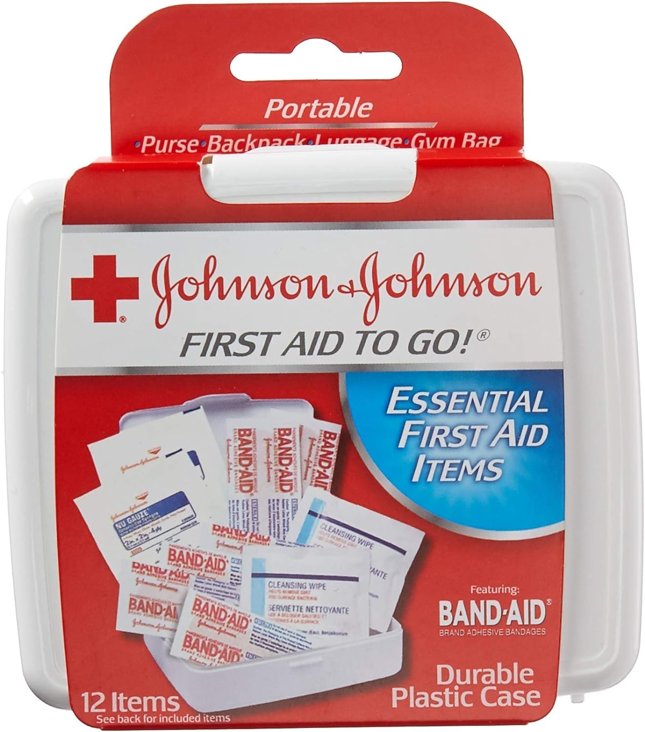 JOHNSON & JOHNSON First Aid to Go Kit 12 Items 1 Each (Pack of 2)
