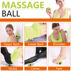 MURLIEN Massage Roller Ball, Deep Tissue Massager for Myofascial Release, Mobility Ball for Exercise and Workout Recovery, Allev
