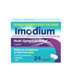 Imodium Multi-Symptom Relief Caplets with Loperamide Hydrochloride & Simethicone, Anti-Diarrheal Medicine for Treatment of Diarr