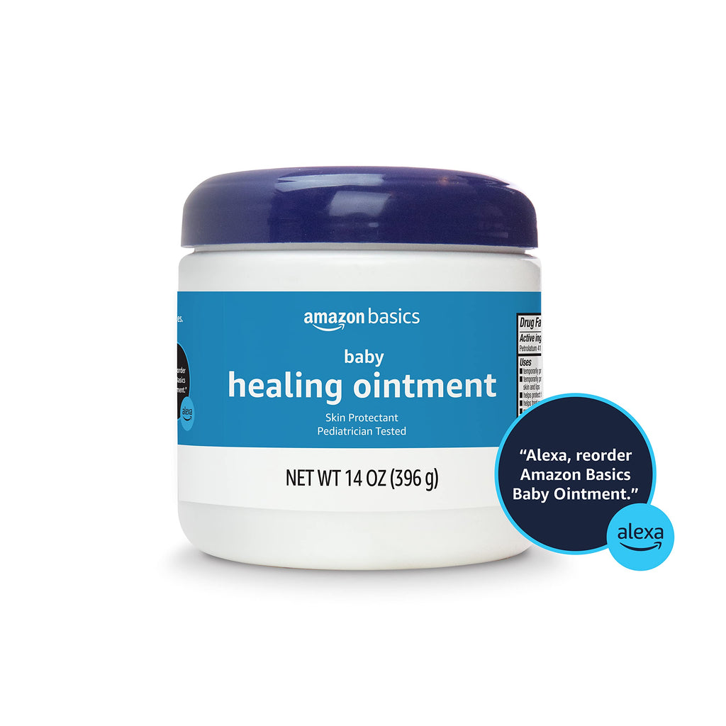 Amazon Basics Healing Ointment for Babies, Pediatrician Tested, 14 Ounce (Pack of 4) (Previously Solimo)