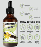 Vanilla Bean Essential Oil Warm Scented Oils Perfume Air Freshener Diffuser Candle Making Aroma Refill Wick Scent Skin Fragrance