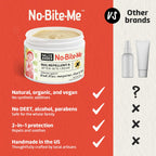 SALLYEANDER No Bite Me All-Natural Bug & Insect Repellent - Anti Itch Cream - 2 oz - Safe for Kids and Infants - Repels Mosquito