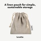 Lunette Menstrual Cup - Best Reusable Period Cup - Wear for 12 Hours and Reuse up to 10 Years, Clear Size 2 for Moderate to Heav