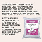 Disposable Plastic Vaginal Applicator Pack: Hygienic Threaded Injector to Fit Preseed Lubricant, Estrace, Personal Lube and OTC