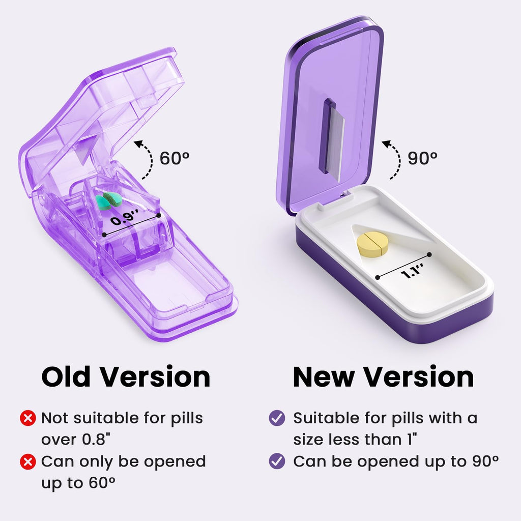 SevenYing Pill Cutter for Large or Small Pills, Pill Splitters for Pills/Supplement/Medication