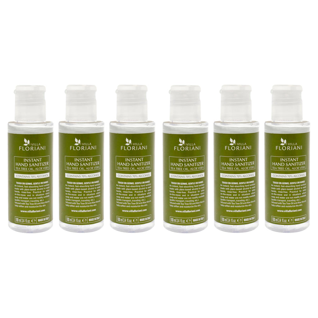 Villa Floriani Hand Sanitizer by Villa Floriani for Unisex - 3.4 oz Hand Sanitizer - Pack of 6