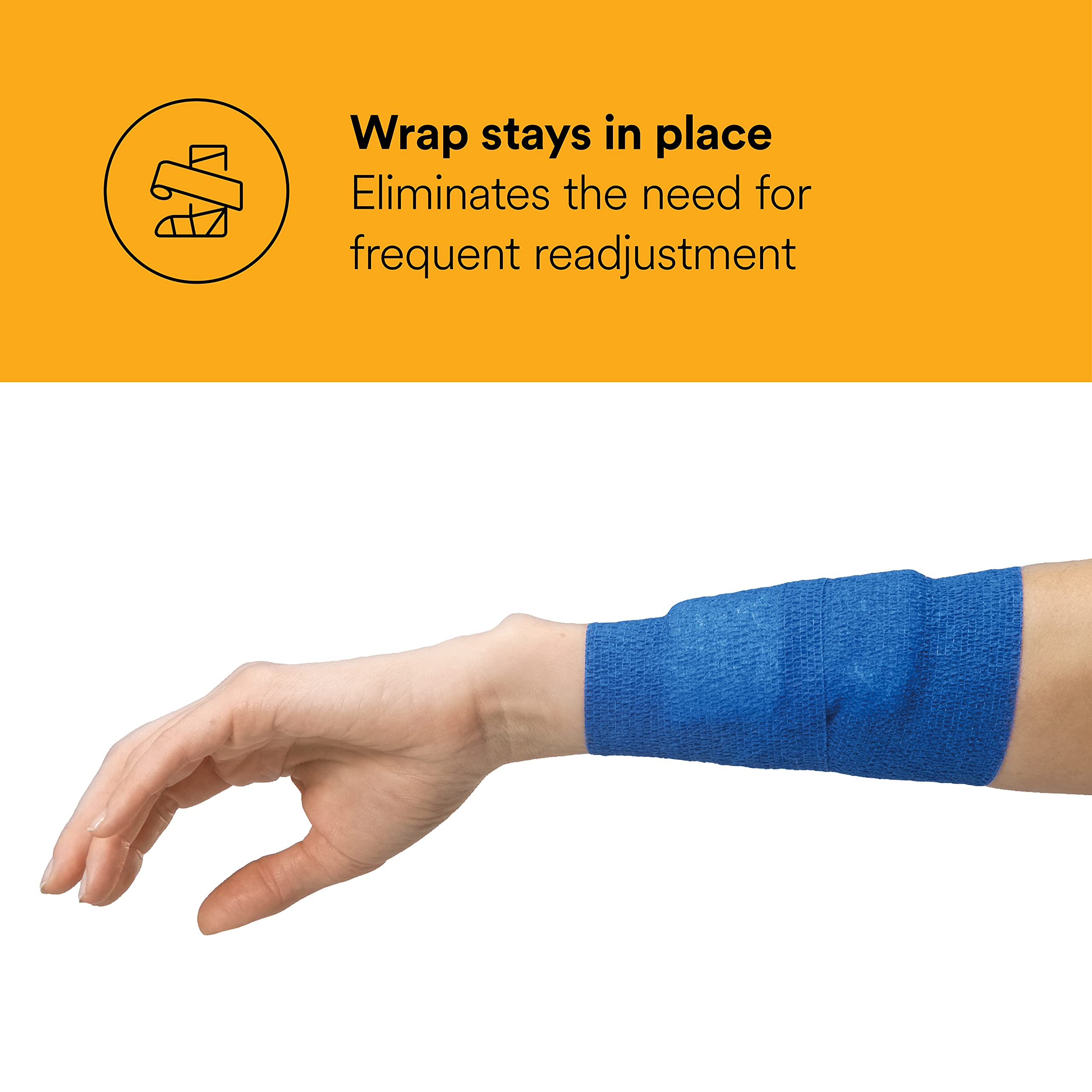 3M Coban Self-Adherent Wrap 1583B, 3 Inch x 5 Yards, 24 Bags/Case