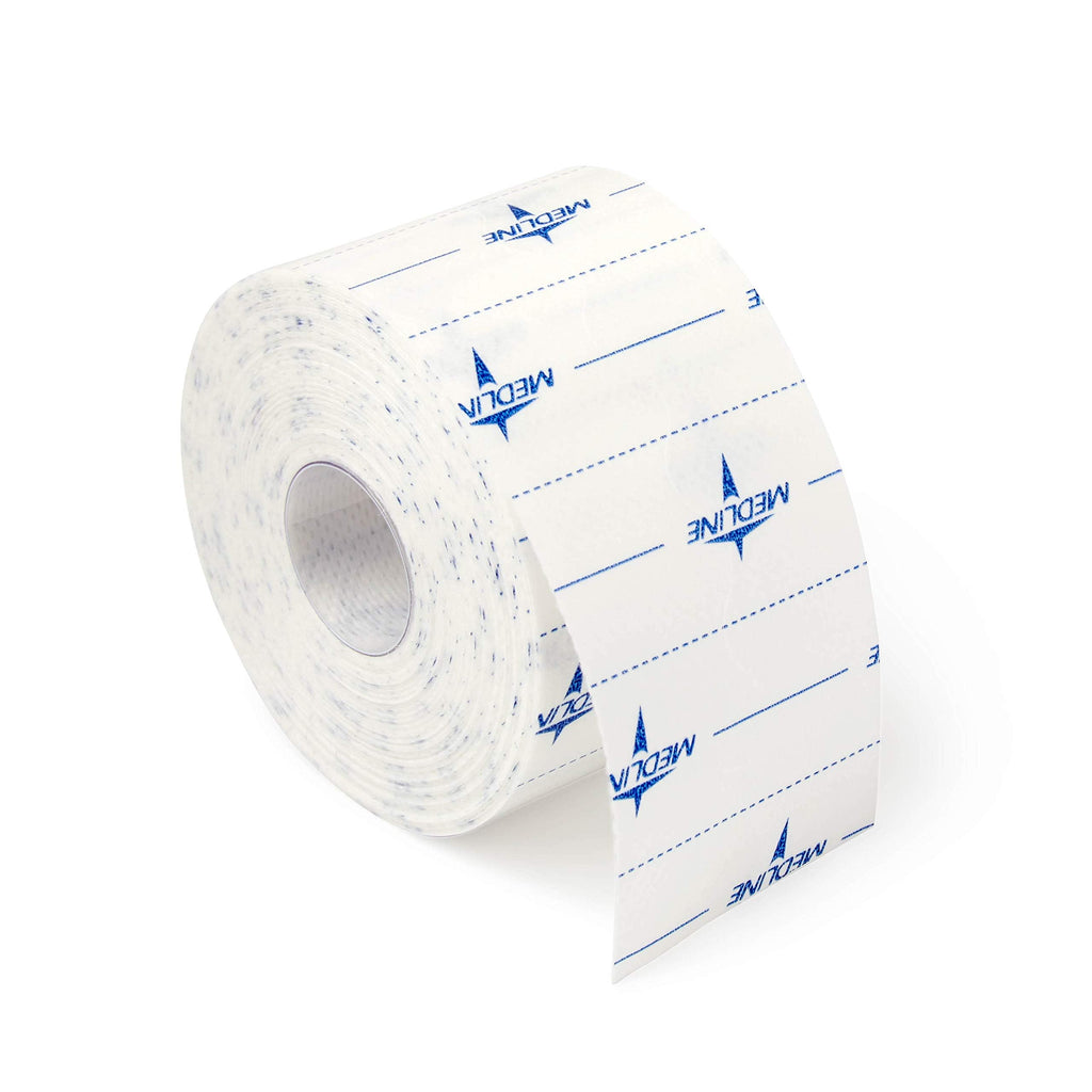 Medline MedFix Dressing Retention Tape with S-Release Liner, Secures Primary Dressings and Medical Appliances, 2 x 11 yd