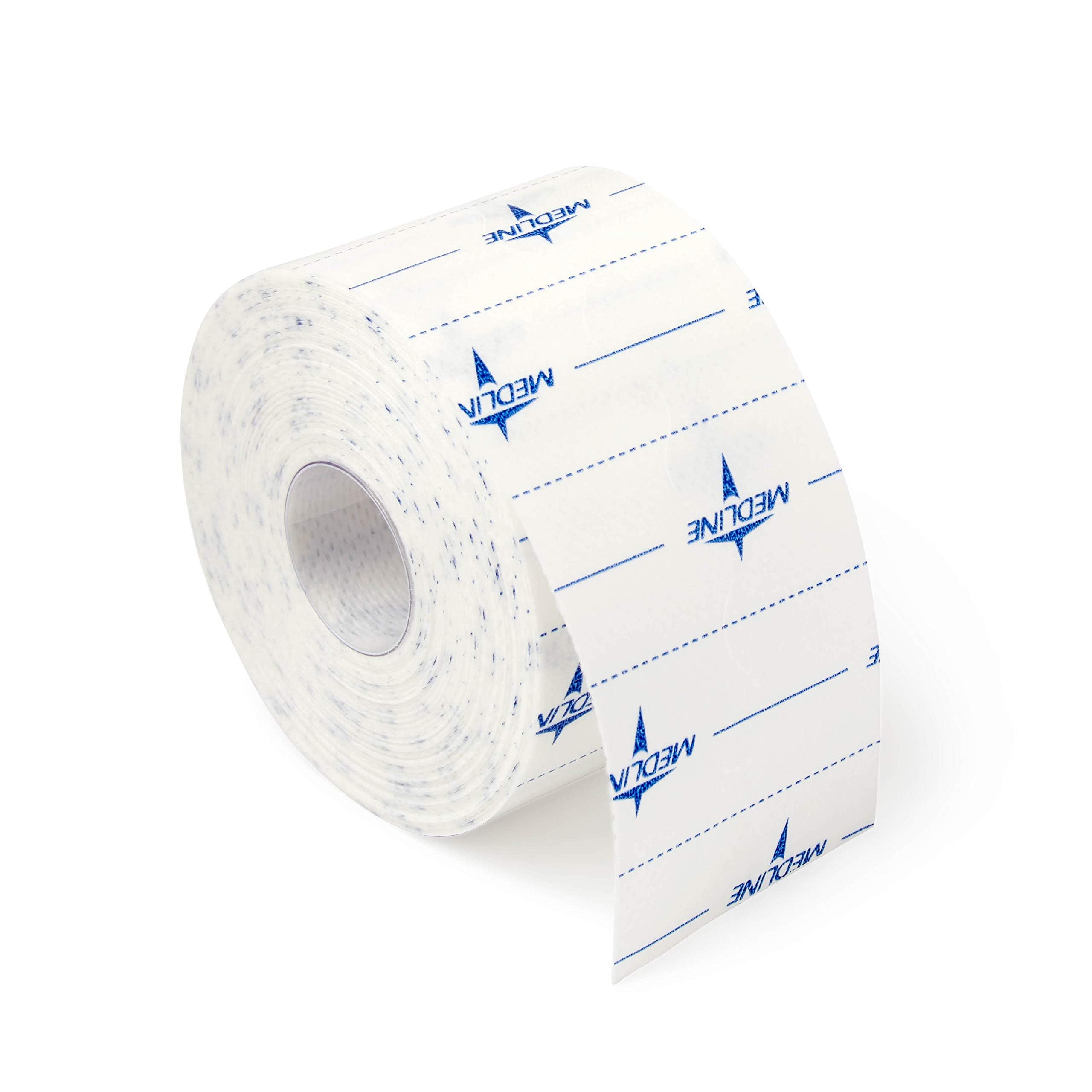 Medline MedFix Dressing Retention Tape with S-Release Liner, Secures Primary Dressings and Medical Appliances, 2 x 11 yd