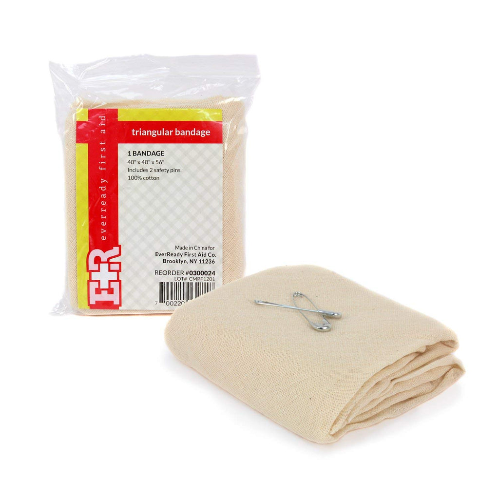 Ever Ready First Aid Triangular Bandage, 40 x 40 x 56, 12 Count- 100% ...