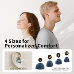 Ear Plugs for Sleeping Noise Reduction, Reuseable Earplugs for Sleep Noise Reducing, Silicone Earplugs for Concerts, Ultra Soft