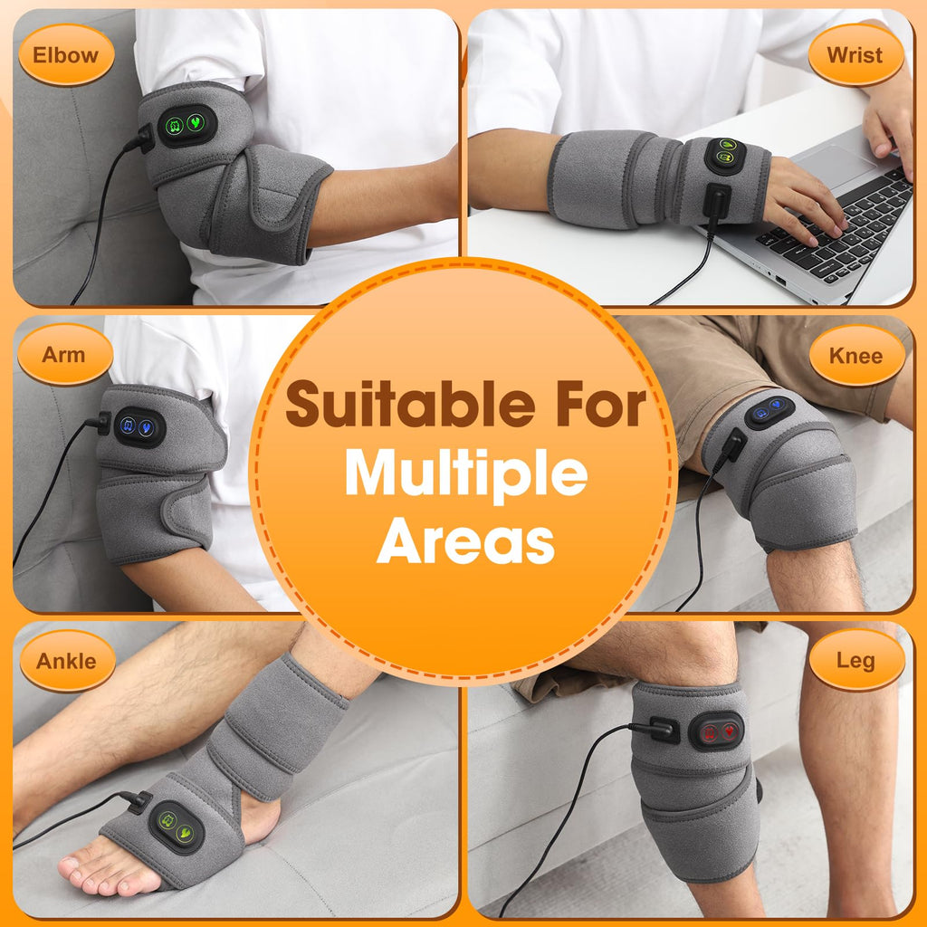 GVMSOR Heating Pad for Arm Elbow Knee Ankle Leg,Wrist Heating pad with 4 Heat Settings and 3 Timer Modes,Wrap Around Heating Pad