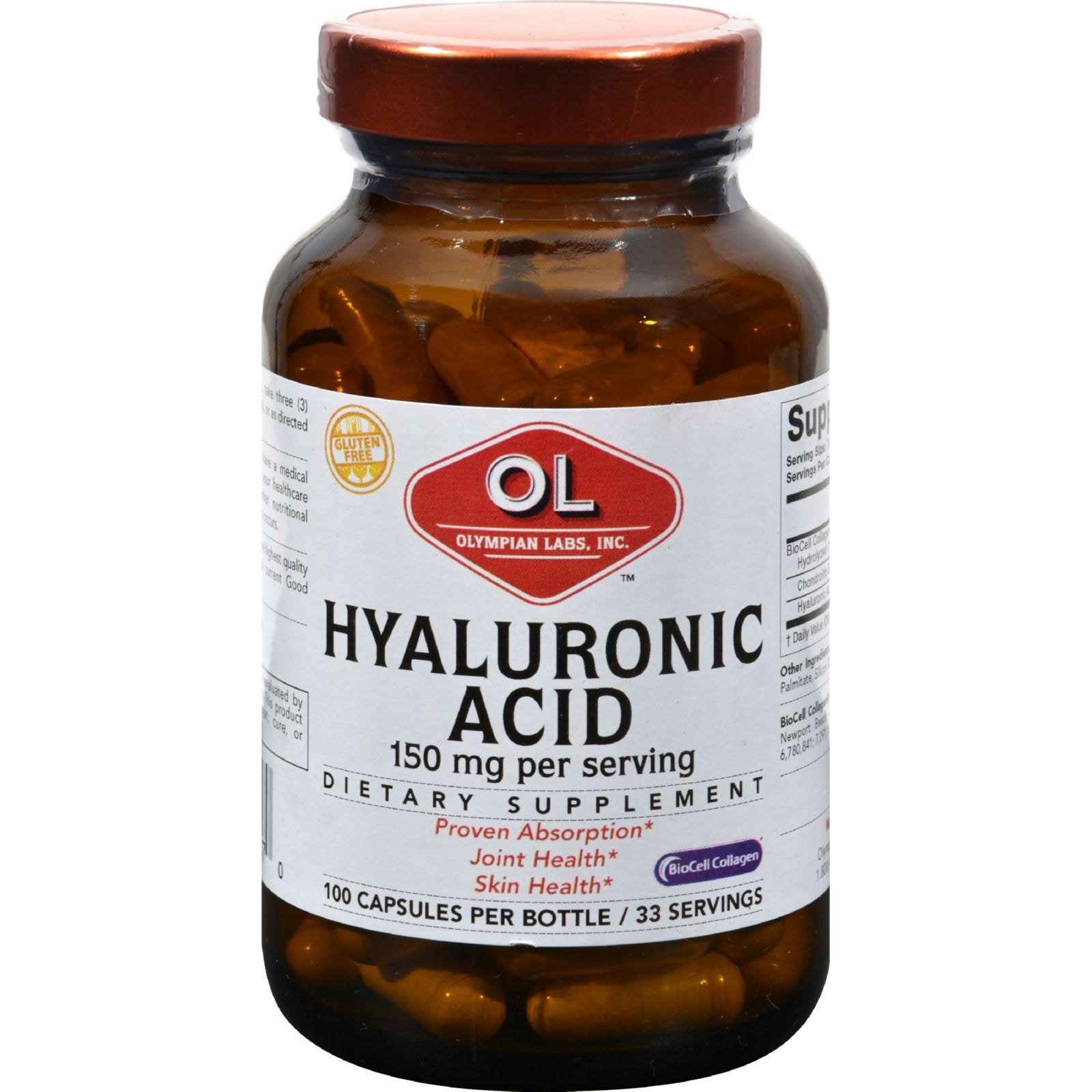 Olympian Labs - Hyaluronic Acid - 100 Capsules