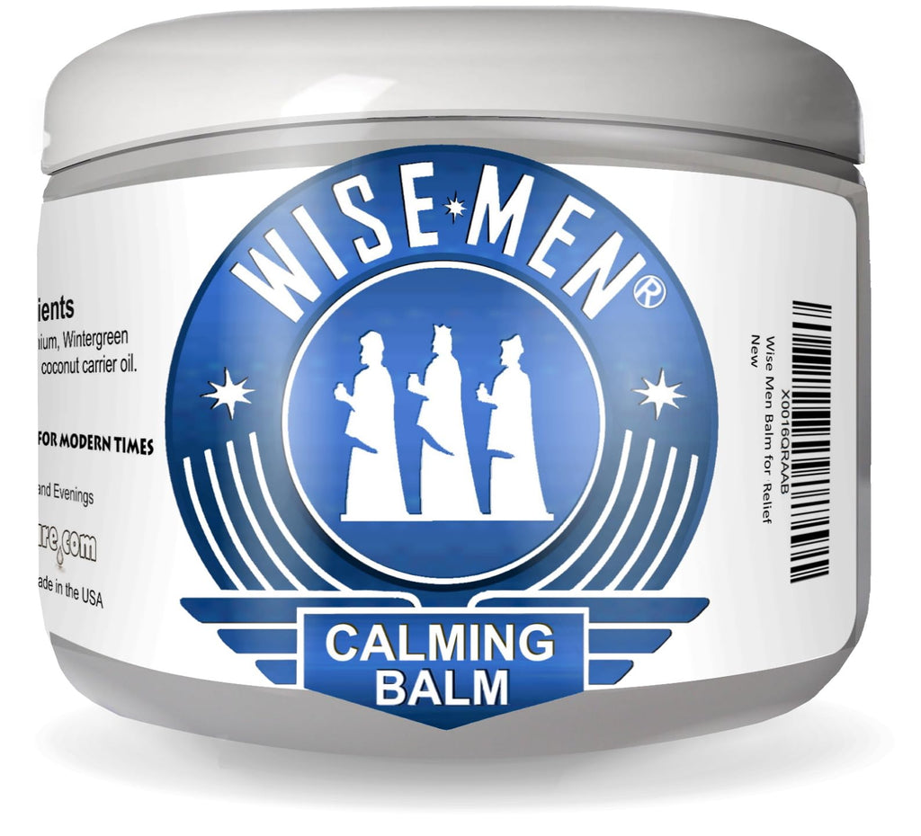Wise Men Calm Balm - 4 fl oz. Natural Essential Oil Remedy Supports Relaxation and Aromatherapy