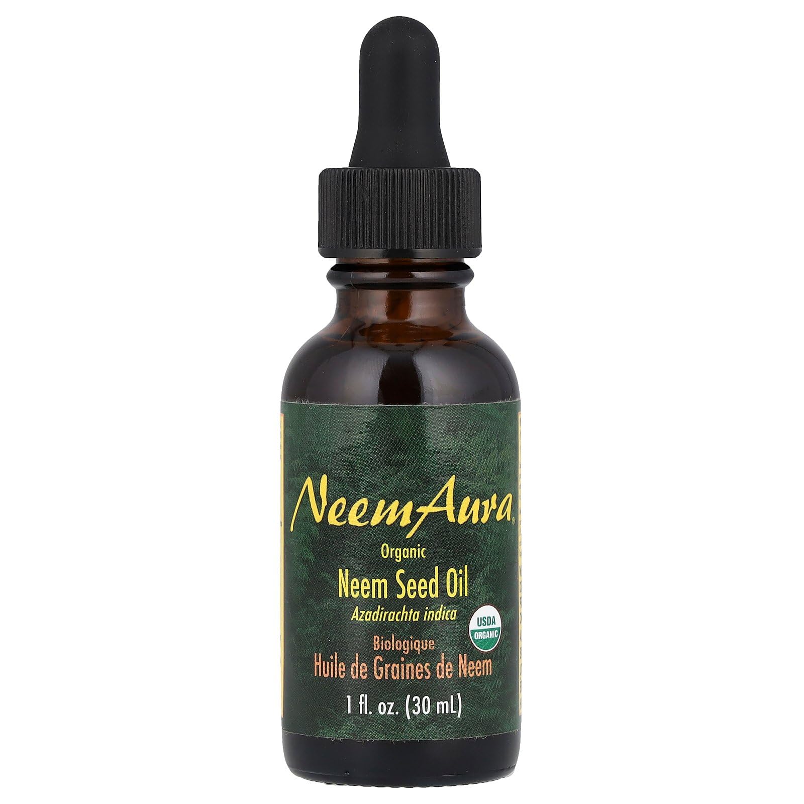 NEEM AURA Organic Neem Seed Oil, 1 FZ