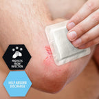 MED PRIDE Waterproof Silicone 6 X 6 Foam Wound Dressing (10-Count) Sterile, Adhesive Border | Home or Emergency Healing Supp